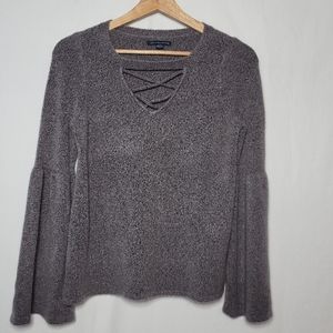 American Eagle Outfitters Flare Sleeve Knitted Sweater